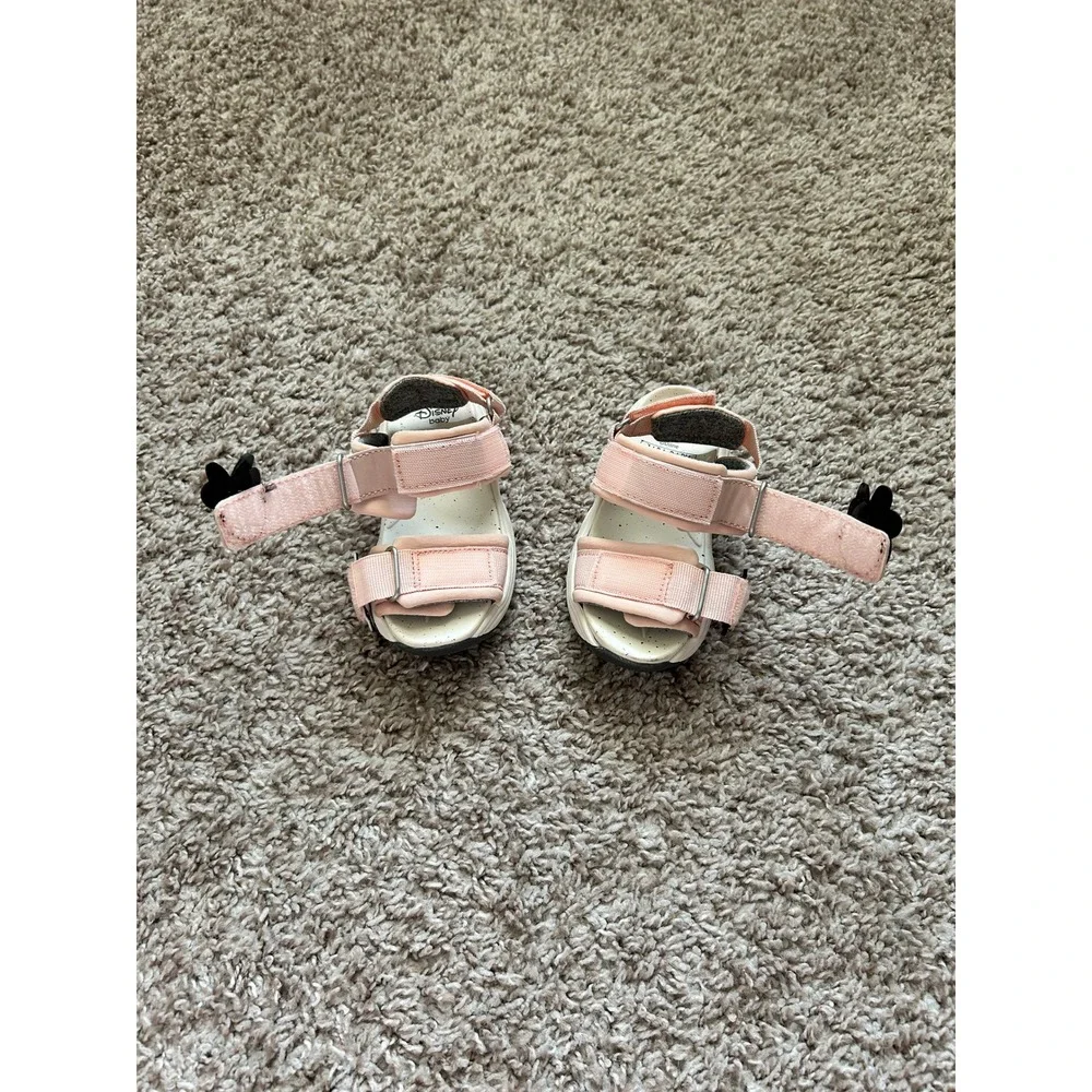 Disney Zara I Pink Minnie Mouse Sandals I Size 5 I Character Embellishments